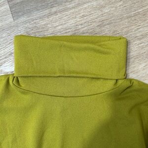 Madison Mustard Yellow Knit Top Fall Funky Chic Classic Women’s Turtleneck